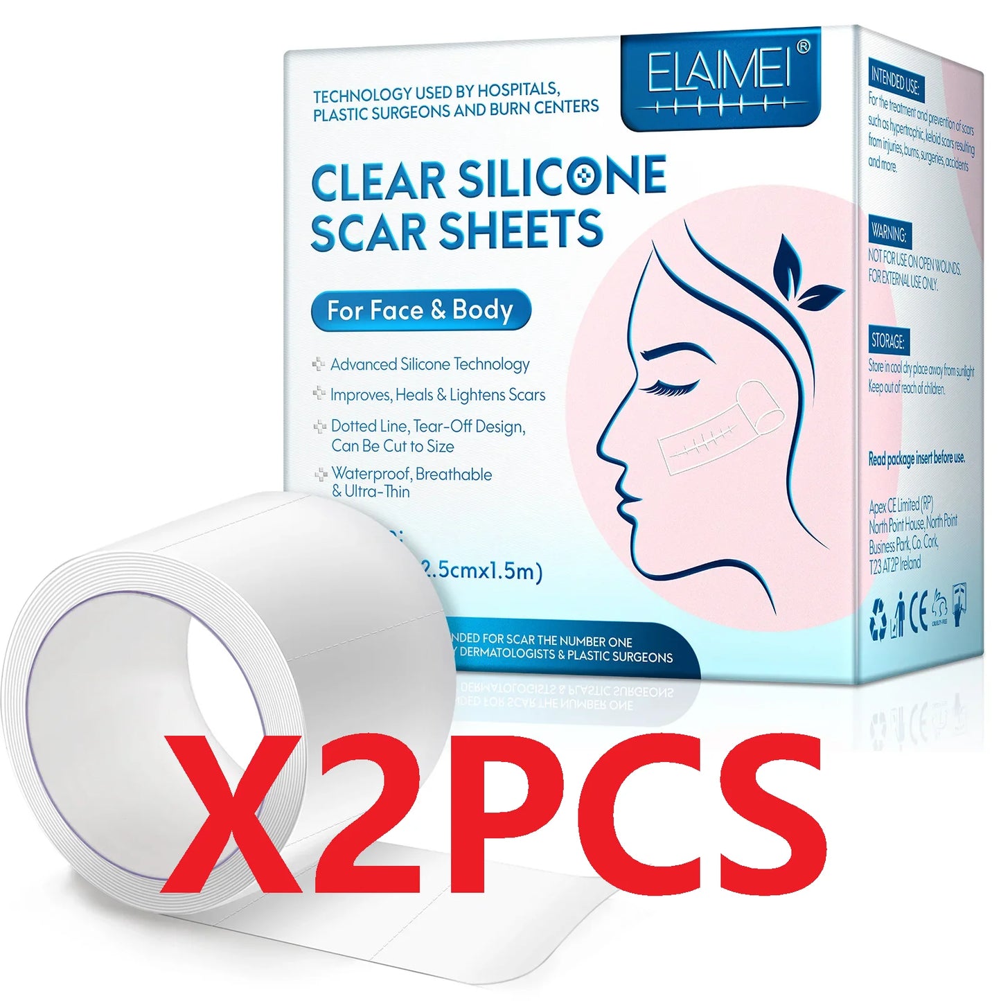 Stap Silicone Cicatrice - Visage & Corps 1.5cm