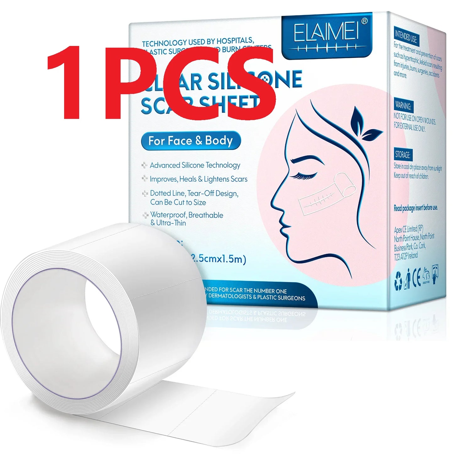 Stap Silicone Cicatrice - Visage & Corps 1.5cm