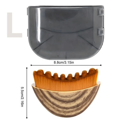 Brosse de Drainage Lymphatique Visage, Brosse Visage + etui